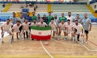 احترام نظامی فوتسالیست‌‌های ناشنوای ایران در  ایتالیا
