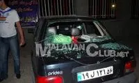 درگیری تماشاگران بازی گهر - ملوان +عکس