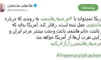 واکنش حدادعادل به بازداشت مرضیه هاشمی