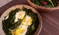 طرز تهیه نرگسی اسفناج