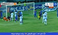  رد ضربه رامین رضاییان روی پیشانی بازیکن حریف