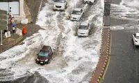 خیابان های مکه را آب برد!