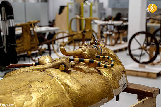 تصاویر تابوت طلایی فرعون