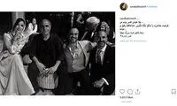سارا بهرامی در کنار کارگردان سرشناس در ایتالیا