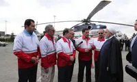 روحانی از پایگاه امداد چیتگر بازدید کرد