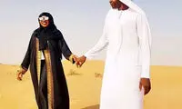 تیپ جالب دیاباته به همراه همسرش در امارات