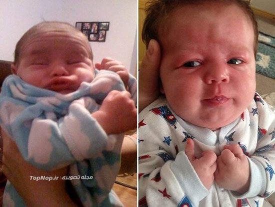 چهره نوزادان در لحظات بحرانی! +عکس