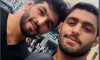 عکس یادگاری حسن یزدانی با برج خلیفه دبی