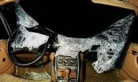فضای داخلی اتومبیل بعد از تصادف