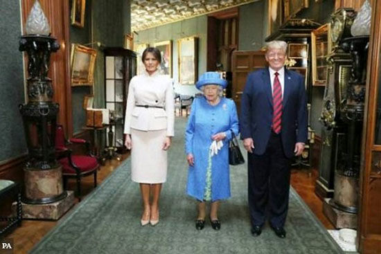 دیدار ترامپ با ملکه انگلیس