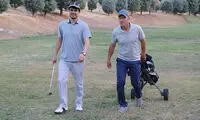 گلف‌بازی کالدرون با رئیس فدراسیون گلف