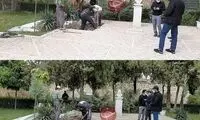 آماده‌سازی محل دفن شجریان در آرامگاه فردوسی