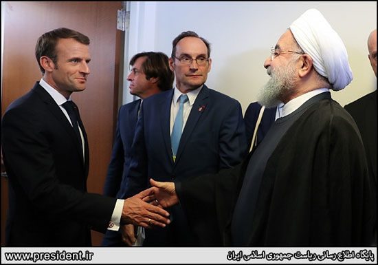 دکتر روحانی در دیدار رییس جمهور فرانسه