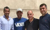 حضور محمدرضا گلزار در اردوي نساجی