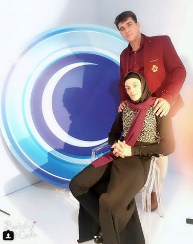 مهمان قهرمان «ماه عسل» در کنار همسرش