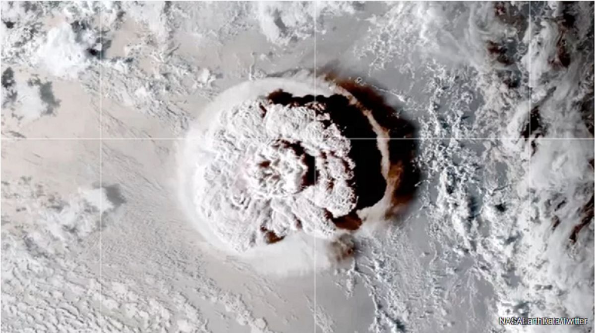 تصاویر خیره‌کننده ناسا از فوران آتشفشان تونگا 