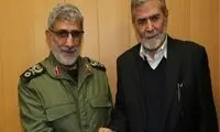 تماس تلفنی سردار قاآنی و دبیرکل جهاد اسلامی