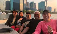 عکس یادگاری دولتشاهی، گلزار و احمدی در چین