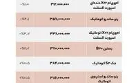بهترین خودرو‌های ۳۰۰ تا ۶۰۰میلیونی کارکرده و صفر