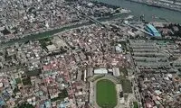 تصویری زیبا از استادیوم تختی بندرانزلی