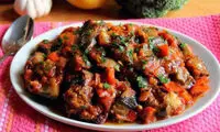خوراک بادمجان کبابی به سبک ترکیه‌ای‌ها