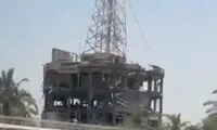 دکل مخابراتی بندرعباس پس از حمله آمریکا