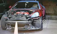نتیجه ریزش کوه روی پورشه پانامرا +عکس