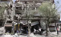 تصاویری از انفجار انتحاری در دمشق‎
