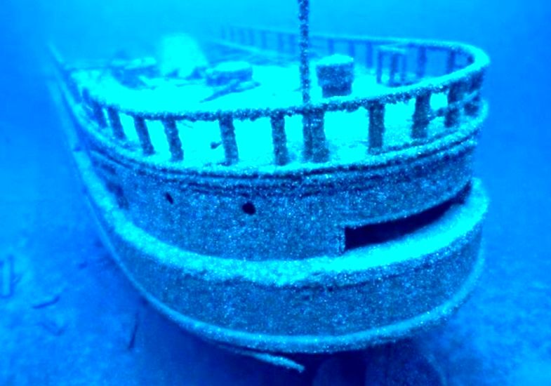 کشف کشتی غرق‌شدۀ که کاملا «صدف‌پوش» شده است