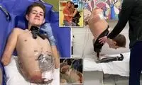 ماجرای نوجوانی که نصف بدنش زیر لیفتراک له شد