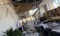 تصاویری از آسیب جدی به ساختمان فدراسیون هندبال