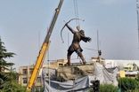 مجسمه آرش کمانگیر رونمایی شد