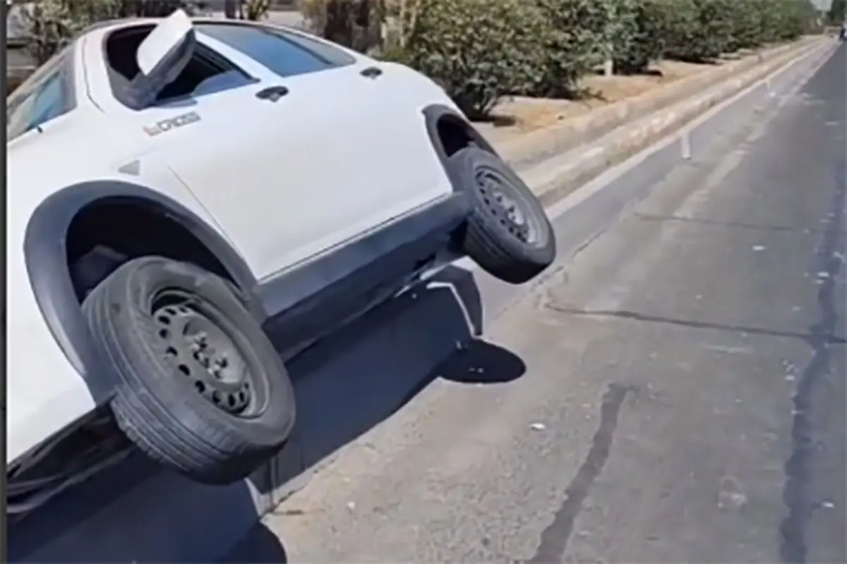 حادثه عجیب برای یک کوییک در جاده مخصوص!